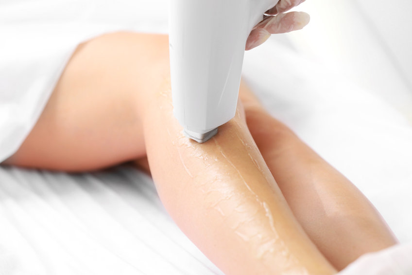 Woman getting laser treatment in a beauty salon, close up Eyelash-and-Brow-Services